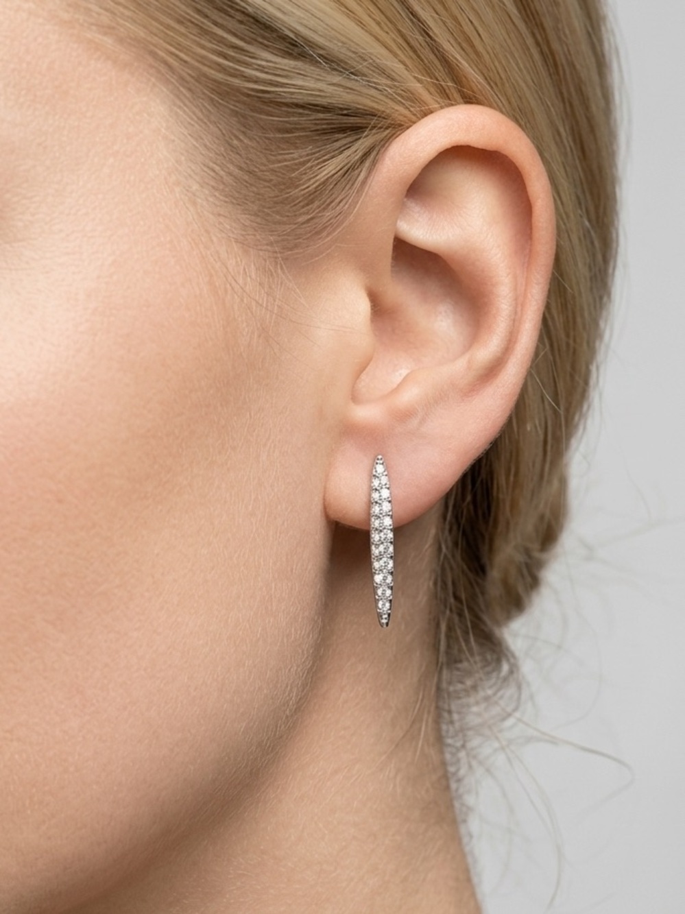 Swarovski Aline Pierced Earrings | Crystal Pavé Statement Earrings